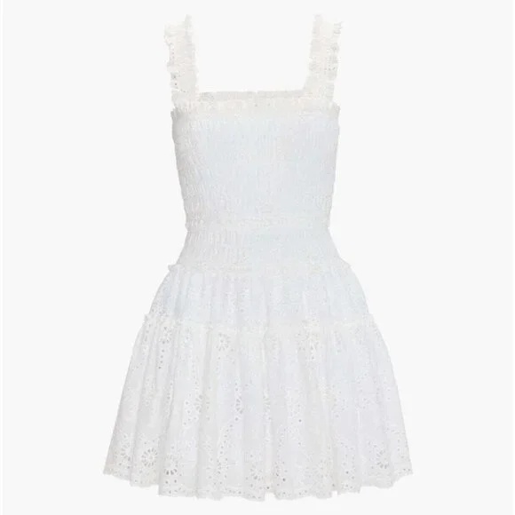 NEW NWT Hill House Azalea Mini Nap Dress White Eyelet XL - Picture 3 of 8